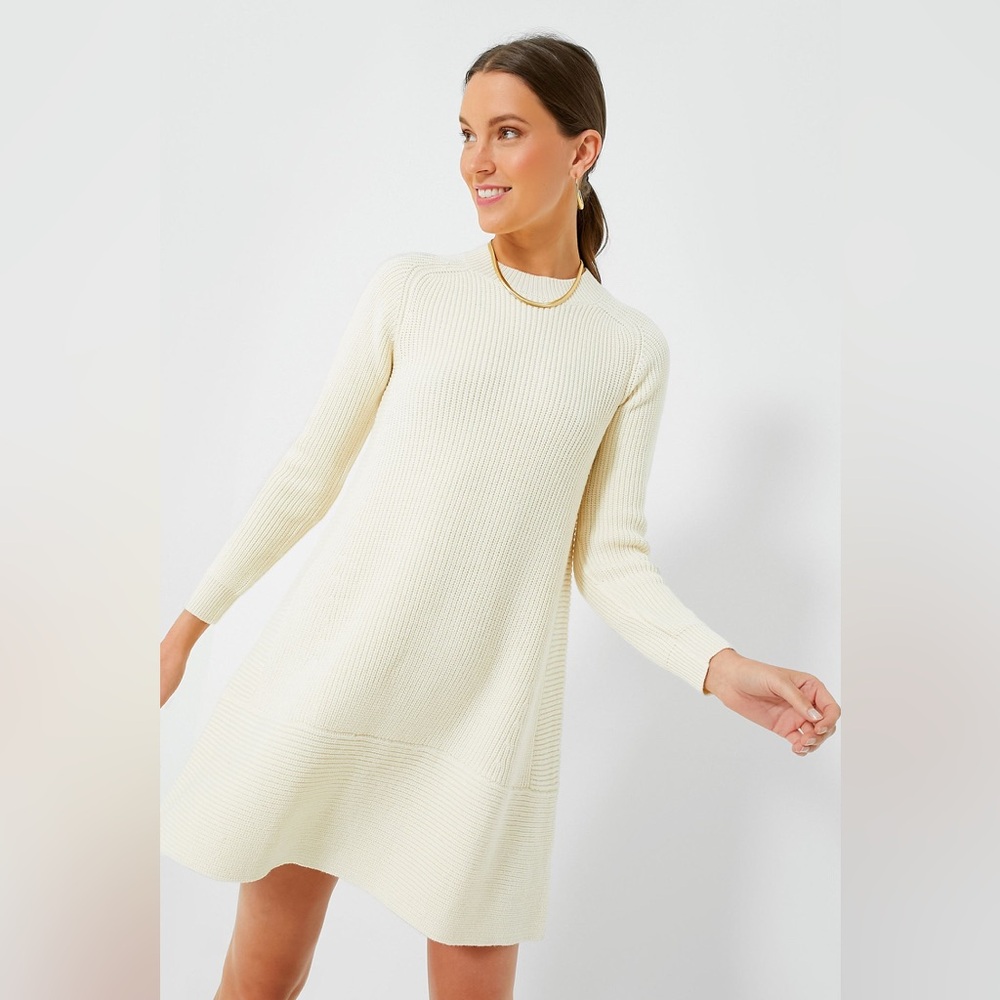 Tuckernuck Cream Ainsley Knit Dress